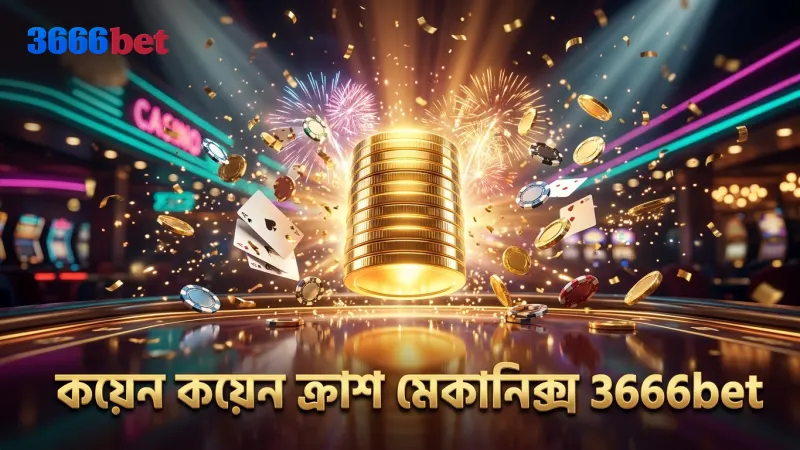 কয়েন কয়েন ক্র্যাশের মেকানিক্স ও ওডস 3666bet এ বিশ্লেষণ করা হয়েছে