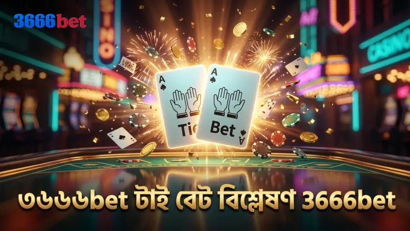 ৩৬৬৬bet এর সাথে টাই বেটের ঝুঁকি ও পে-আউট হার বিশ্লেষণ।