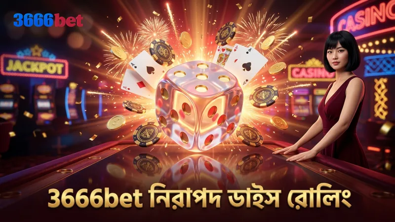 3666bet এর লাইভ স্টুডিওর স্বচ্ছ ডাইস রোলিং প্রক্রিয়া