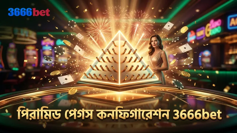 3666bet-এর প্লিঙ্কো গেমে পিরামিড পেগস কনফিগারেশনের বিশদ